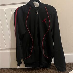 Jordan Performance Jacket in Black with Red Accents